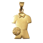 Les Tr&eacute;sors De Lily [K9330] - kullatud  Passion Football  ripats - 18x13 mm kuld