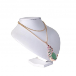 Kaelakee ripats, rinnakorv, mannekeeni alus, ehteriiul 15 x 15 x 12 cm 15x15x12cm valge