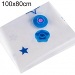 Wild Bluebell Tekipadi Riided Vaakum-hoiukott Pakkimine Reisipagasi kott 100x80cm