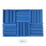 12 tk 10 * 10 * 2 tolli suure tihedusega stuudio akustilised vahtpaneelid heliisolatsioonivahuga tuleaeglusti 6pcs sinine