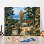 Kodukaunistus L&otilde;uendikunst Digitaalne &otilde;limaal Numbrid &Otilde;limaal DIY Maalimine numbrite j&auml;rgi 40x50cm no frame