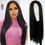 MERISIHAIR pikkade sirgete juustega pitsist eesmine parukas Ombre parukas must s&uuml;nteetiline parukas, naiste loomulik unisex parukas 30 tolli