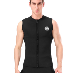 3 mm neopreenist m&auml;rg&uuml;likonna &uuml;lemine vest termiline soe varrukateta vest sukeldumiseks surfamiseks ujumiseks purjetamiseks 3XL beige