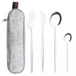 M&uuml;ndirohelise kullaga s&ouml;&ouml;giriistade komplekt reisimiseks matkariistade komplekt Noa kahvli lusikas kaasaskantava halli kotiga roostevabast terasest lauan&otilde;ude komplekt h&otilde;be