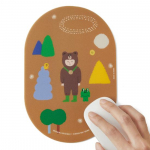 Line Friends Brown & Friends Circus Boy Band Mouse Pad Caramel Caramel
