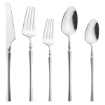 Loominguline matt roosa roostevabast terasest lauan&otilde;ude komplekt Western s&ouml;&ouml;giriistade komplekt magustoidukahvlid noad lusikas perekonna s&ouml;&ouml;giriistade komplekt h&otilde;be