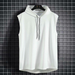 Suvine Meeste Muscle Hoodie Vest Varrukateta Kulturismi J&otilde;usaali Treeningu Fitnesss&auml;rk Kvaliteetne Vest Hip Hop Pusa Meeste Topid XL