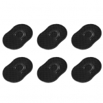 6 tk palmi &scaron;ampoonihari Kerge, pika elueaga ergonoomiline esmaklassiline habe reisimiseks 6pcs