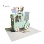 Ilus kokkupandav stereoskoopiline &otilde;nne s&uuml;nnip&auml;evakaart 3D h&uuml;pikaknaga s&otilde;pradele