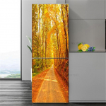 Toidu k&uuml;lmkapi kleebised Vin&uuml;&uuml;l k&uuml;lmkapi tapeet terve ukse kate K&ouml;&ouml;k Isekleepuv s&uuml;gavk&uuml;lmiku kile seinaplakat Seinamaalingud 60x180cm(1pcs)