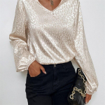 Elegantsed naiste suvised pluusid sifonkitr&uuml;kiga naiste topid naiste s&auml;rkpluus blusas blusa feminina pikkade varrukatega naiste tops S aprikoosi