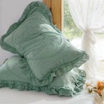 Paar puuvillase marli padjap&uuml;&uuml;ri 48*74cm igaks aastaajaks 48*74cm roheline