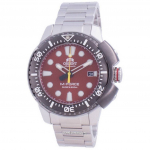 Orient M-Force AC0L 70. aastap&auml;eva automaatsukelduja RA-AC0L02R00B Jaapanis valmistatud 200M meeste k&auml;ekell punane