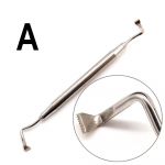 Hambaimplantaadi kirurgiainstrumendi periostaalne t&otilde;stuk peegeldava t&otilde;mburi sakilise otsaga nahaklapi pinge v&auml;hendamise t&ouml;&ouml;riist 1 piece A