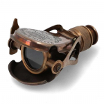 Messingist monokulaar puidust karbiga Antiikstiilis Steampunk Mini Spyglass Vintage Maritime Collector King King Collectible