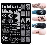 DIY k&uuml;&uuml;nekunsti templiplaadid Star Snowflake Lace Roostevabast terasest &scaron;abloonid K&uuml;&uuml;nte tr&uuml;kkimine Pildi manik&uuml;&uuml;ri tembeldamist&ouml;&ouml;riistad