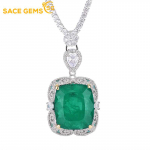 SACE GEMS klassikaline vasesulamist tsirkoon naiste ripats kaelakee moe kingitus roheline