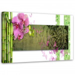 L&otilde;uenditr&uuml;kk Orchid Bamboo Abstraction 60x40 pruun