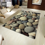 3D kivist suur vaip elutuppa V&auml;rviline munakivist tr&uuml;kitud flanellist k&auml;snvaip magamistoa jaoks k&ouml;&ouml;gimatt libisemisvastane vannituba 150x240cm 1pcs