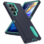 Samsung Galaxy S23 Ultra S 23 Plus 5g kahekihilise mobiiltelefoni Funda tugijala funktsiooniga tagakaas Samsung S23 Ultra jaoks for Galaxy S23 plus tumesinine v&auml;rv