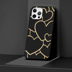 Love Heath &uuml;mbris Apple Iphone 14 11 13 12 Pro Max Xr 7 8 +Se 2020 Xs 6 6s Plus 5 5s armas luksuslik musta silikoonist telefoni kate iPhone 14