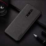 &Uuml;mbris Xiaomi mi 9T mi9T mi 10T mi10T Pro funda coque Lihtsa disainiga tekstiilist nahast telefoni kate xiaomi mi 10t 9t pro &uuml;mbrisele mi 9T(mi 9T Pro) tumehall v&auml;rv