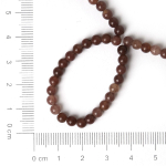 4 mm naturaalsest maasikast kvartsist &uuml;mmargused lahtised helmed ehete meisterdamiseks kaelakee k&auml;ev&otilde;ru k&otilde;rvar&otilde;ngas 4mm approx 93pcs pruun