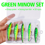 5 tk/karp Red Head Crankbait Minnow kalap&uuml;&uuml;gi landi komplekt kunsts&ouml;&ouml;dap&uuml;&uuml;gi voblerid ujuvad karpkala p&uuml;&uuml;givahendid