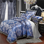 kemila Luxury 3 v&otilde;i 4 tk Satiin Jacquard voodipesukomplekt Kvaliteetne tekikott, 1 tekikott + 1/2 padjap&uuml;&uuml;rid, kaks kaheinimesevoodit 150x200 3pcs gray