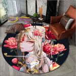Videom&auml;ng Genshin Impact Anime vaip Retro &uuml;mmargune vaip Elutoa sisustus Vaip P&otilde;randamatid Vaibad magamistuppa Tooli matt Kingitused Diameter 60cm