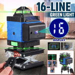 16 rida 4D laseri nivelleerimine roheline joon laseri nivelleerimisseade Roheline laseri nivelleerimine isetasanduv horisontaalne vertikaalne m&otilde;&otilde;tmise t&ouml;&ouml;riist