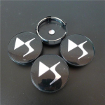 4 tk 60 mm DS Wheels keskrummu katted DS DS3 DS5 DS6 Deesse PSA stiilsed vastupidavad autoveljed tolmukindlad must