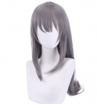 Anime 80 cm pika parukaga Cosplay Sakurajima Mai kost&uuml;&uuml;m ei unista j&auml;nkut&uuml;druku Senpai naiste kuumakindlast s&uuml;nteetilisest juustest parukad 80CM h&otilde;be