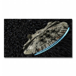 Abstraktne isiksus Kosmoselaev UFO ulmeline l&otilde;uendimaal Tr&uuml;ki kaasaegne elutoa &otilde;ppeseina plakat Pilt Toakaunistus 20X40cm No Frame
