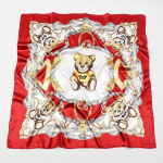 Kvaliteetsed luksuslikud siidist sallid peapael Sallid kaelasall naistele kett siidist sall naiste dekoratiivne sall 90*90cm（tudung-satin） punane