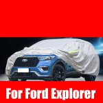V&auml;limine auto kate V&auml;liskaitse T&auml;ielikud autokatted lumekate p&auml;ikesevari veekindel tolmukindel Ford Ford Explore jaoks white