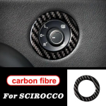 VW scirocco R tarvikutele s&uuml;sinikkiust sisekleebised ukse k&auml;epideme tahavaatepeegli nupp 2009-2016 auto Rearview Mirror Knob black