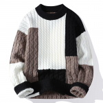 Crewneck kampsunid Meeste Tursked silmkoelised kampsunid S&uuml;gistalvised vabaajar&otilde;ivad Soojad topid Pusa XL must