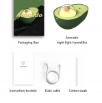 Armas avokaado &ouml;&ouml;valgus USB laetav &ouml;&ouml;lamp kaasaskantav juhtmevaba niisutaja kodukontori ultraheli summuti difuusor humidifier