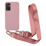 Crossbody Rihmapaela &uuml;mbris Samsung Galaxy S23 S22 Ultra S20 S21 FE A52 A13 A53 A54 A14 A24 A34 A33 A32 A12 A72 A51 A71 A22 A41 A21S pehme kate Samsung A53 roosa kuldne v&auml;rv