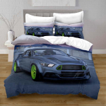 kemila 3D voodipesukomplekt koos padjap&uuml;&uuml;riga Hao Auto Twin, t&auml;issuuruses kaheinimesevoodiga voodipesu Digitaalne printimine AU single 140x210