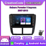 8-tolline Android Subaru Forester 3 Impreza 2007-2013 jaoks koos nupunupuga auto CarPlay raadio video multimeedia GPS-m&auml;ngija 2+32GB 1+32GB