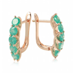 Lumehelbe tekstuur Roheline tsirkoon kullav&auml;rvi Inglise lossi tilkk&otilde;rvar&otilde;ngad Klassikalised vintage ehted roheline