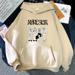 Euroopa popgrupp Maneskin Prinditud kapuutsid Unisex Naiste Mood Harajuku Suured dressipluusid Pusad dressid Unisex r&otilde;ivad 2XL