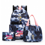 3tk/komplekt Anime Printed Adventure raamatukott Tagasi kooli Seljakott Lapse Kawaii kingitus pliiatsiga L&otilde;unakott Seljakott