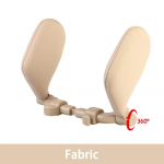 Reguleeritav auto peatoe padi t&auml;iskasvanutele, lapsele 180&deg; p&ouml;&ouml;ratav auto peatoe tugi Automaatne iste reisipuhkus, magamiskael must