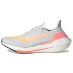 adidas UltraBoost 21 Valge Hapeoranž Naiste Tossud Kristallvalge FY0400 38⅔