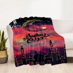 Moslem Prayer HD Pehme pl&uuml;&uuml;sist voodi, heidetav multikas piknik &Otilde;hukesed tekid Moodne flanellist tekikate Gedruckt Bettdecke Geschenk 125x150cm 50x60inch