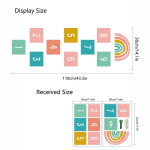 Multifilmi digitaalse v&otilde;rega p&otilde;randakleebised lastele, lastele M&auml;ng Humalakujuline h&uuml;ppepleedi number siseruumides m&auml;ngutoa kleebised Ruumi sisekujundus