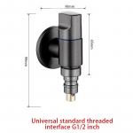 Vasest pesumasina segistid Mulla messing &Uuml;hekordne k&uuml;lmseinale paigaldatav G1/2/G3/4 Bibcock V&auml;lisaia Mop Basseini kraan style1